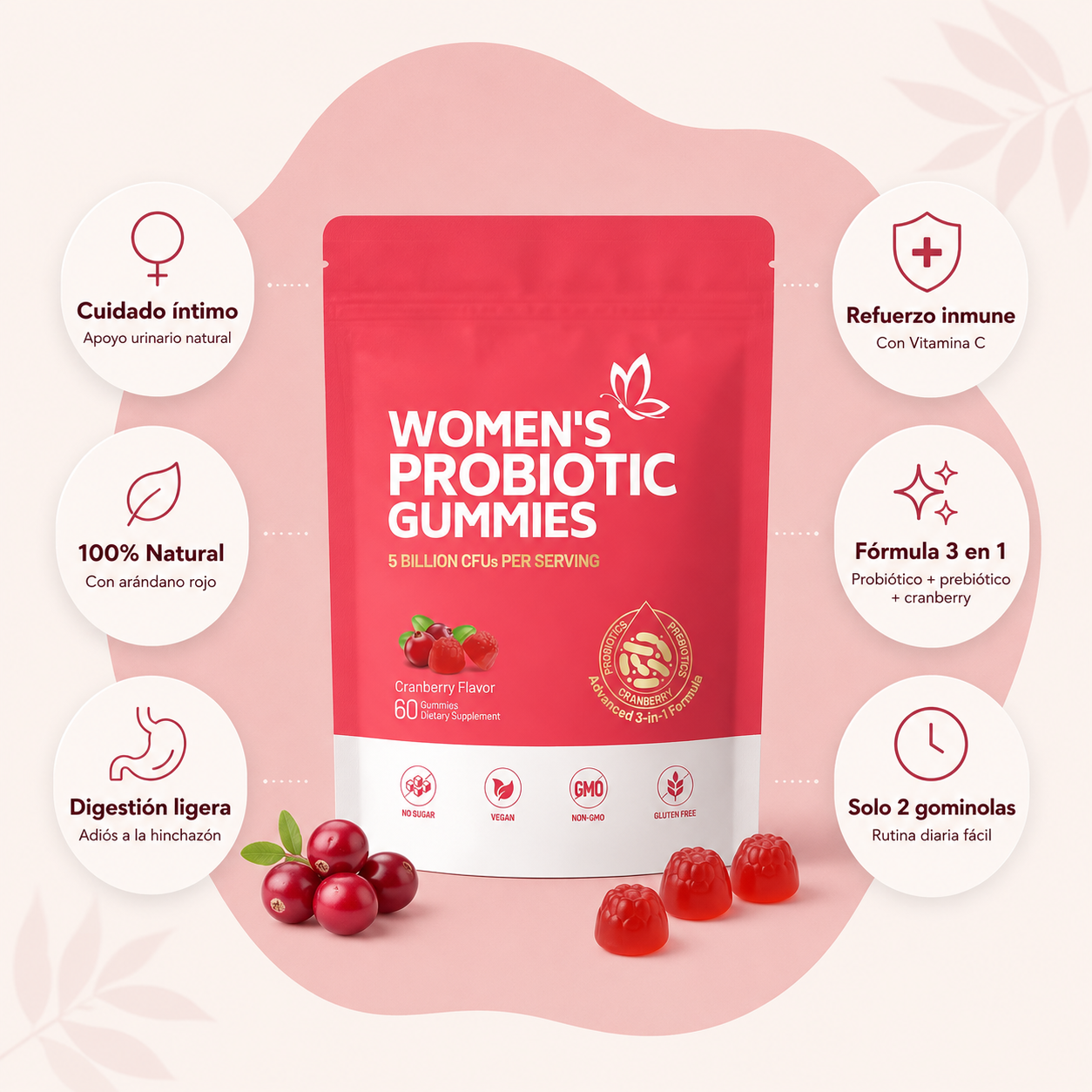 Silkora™ - Gominolas Probióticas para la Mujer