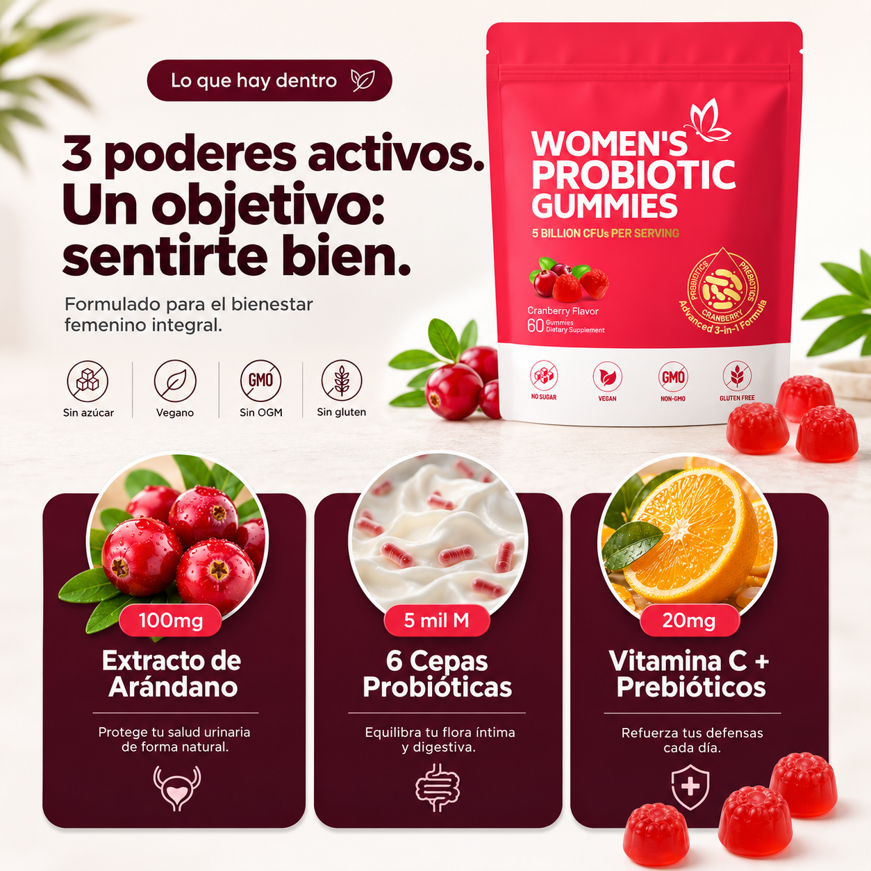 Silkora™ - Gominolas Probióticas para la Mujer